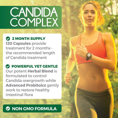 2 month supply for the recommended length of Candida treatment. Powerful yet gentle to restore healthy intestinal flora.